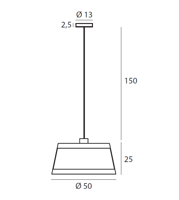 558 Lilly Tooy Lampada a Sospensione