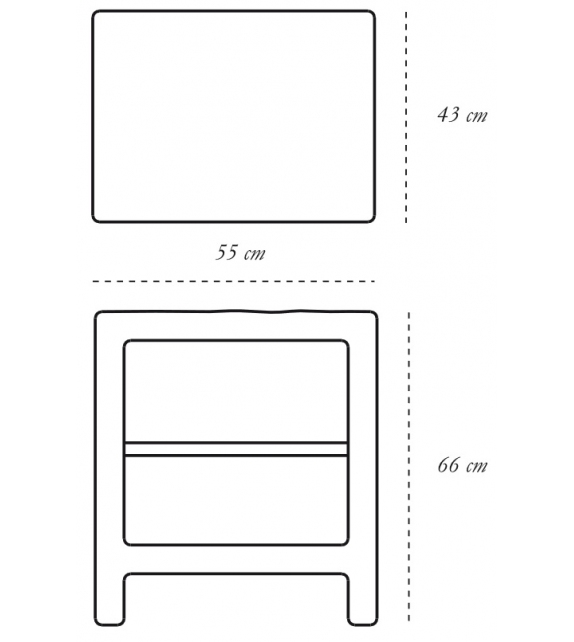 Cheer Scarlet Splendour Mesita de Noche