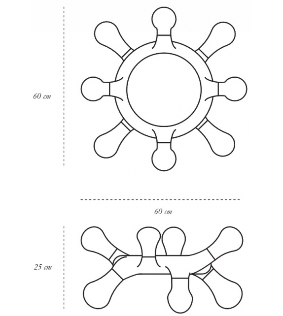 The Eight Bulb Scarlet Splendour Chandelier