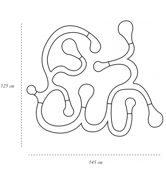The Nine Bulb Scarlet Splendour Lámpara de Pared