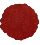 Round Scarlet Splendour Alfombra