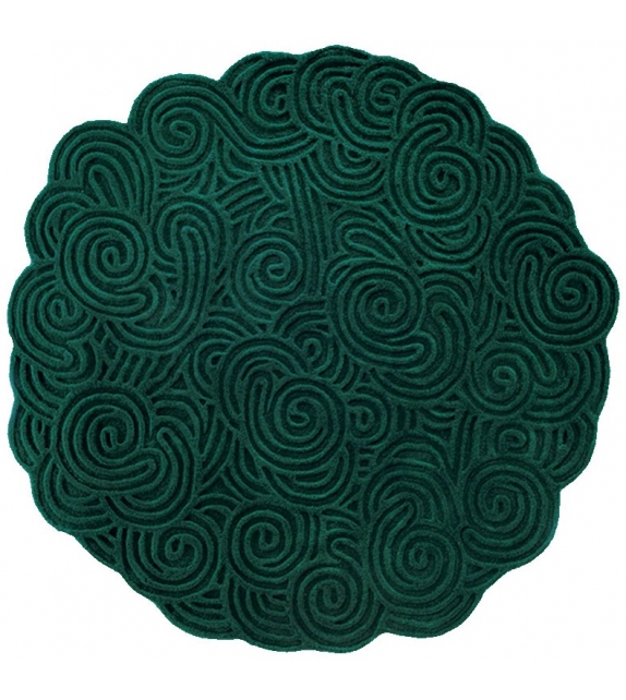 Round Scarlet Splendour Alfombra