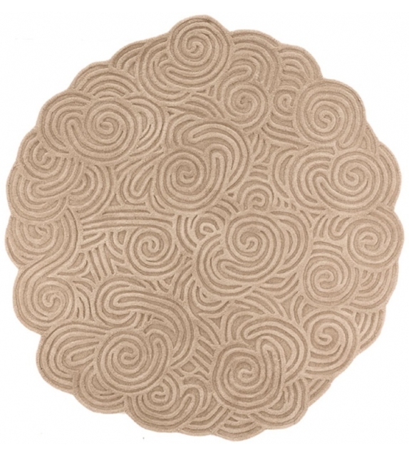 Round Scarlet Splendour Alfombra