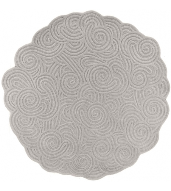 Round Scarlet Splendour Teppich