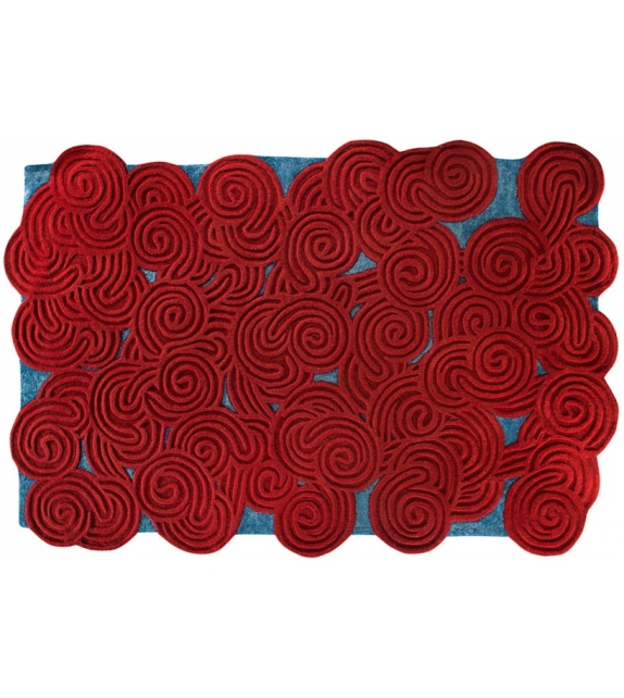 Rectangular Scarlet Splendour Alfombra