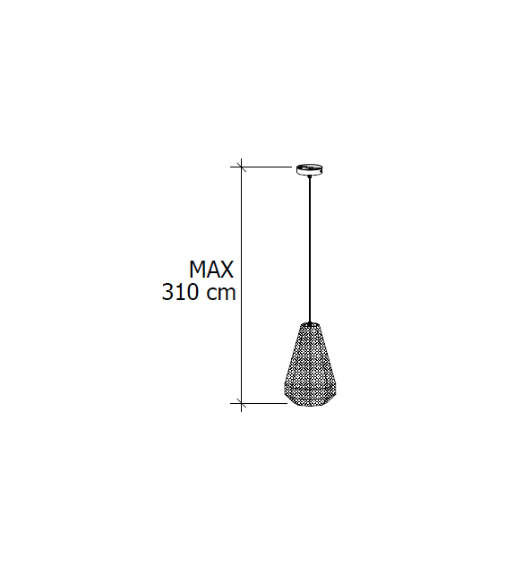 Pandora Bontempi Suspension Lamp