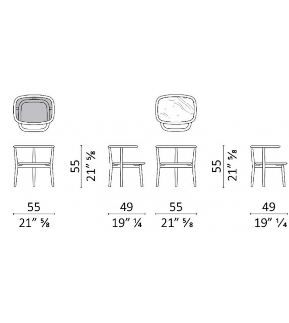 Petit Matin Ceccotti Collezioni Couchtisch