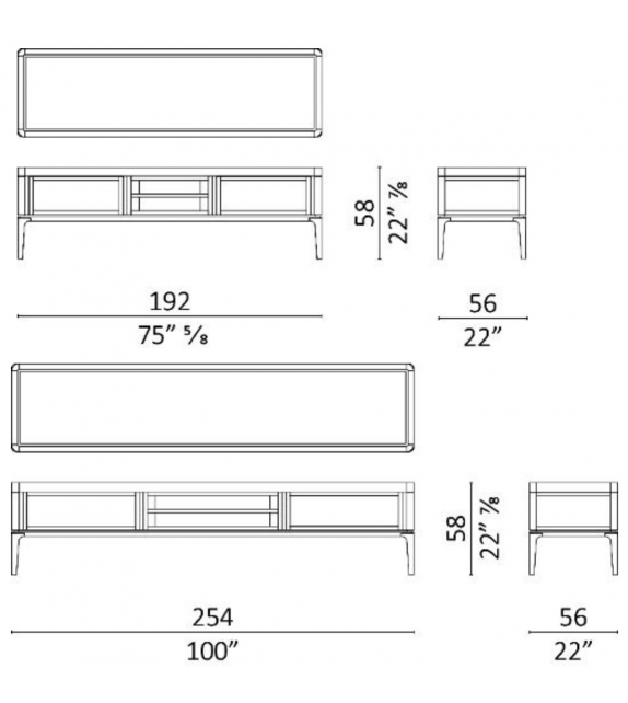 Full TV Ceccotti Collezioni Mueble Contenedor