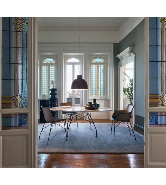 Glossy Marble Kartell Tisch