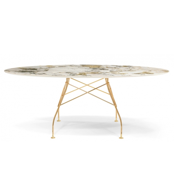 Glossy Marble Kartell Tisch