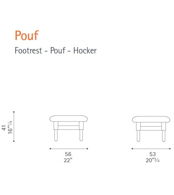 Sanluca Pouf Poltrona Frau