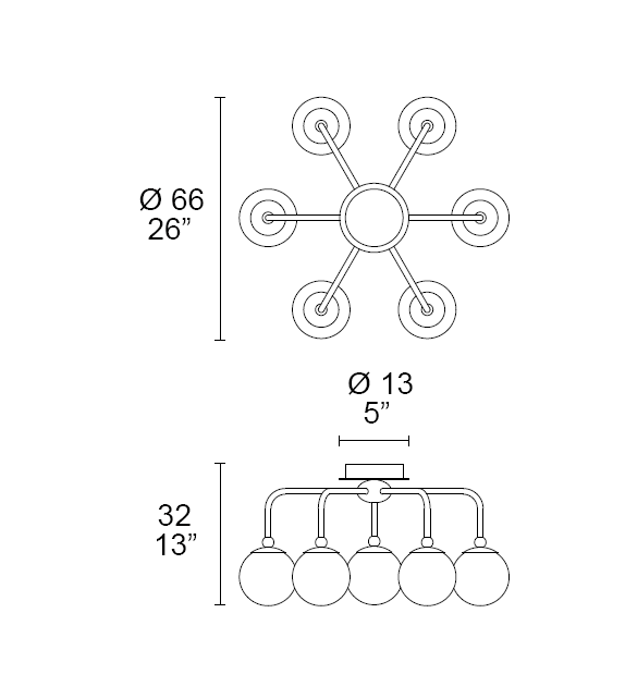 Dots 7210/P7 MMLampadari Ceiling Lamp