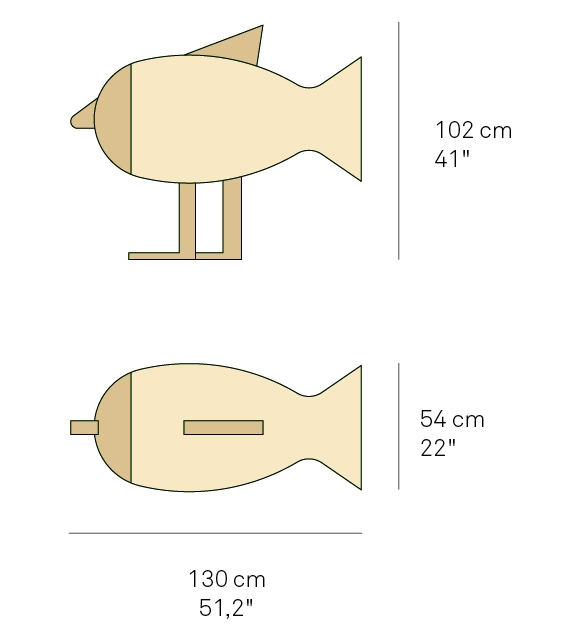 Walking Fish LZF Lampadaire