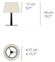 Lola LZF Lampe de Table