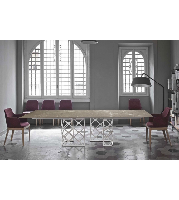 Majesty Rectangular Marble Extensible Bontempi Table