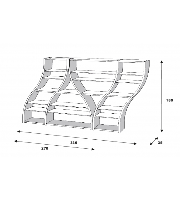 Silhouette 642 Tonon Scaffale