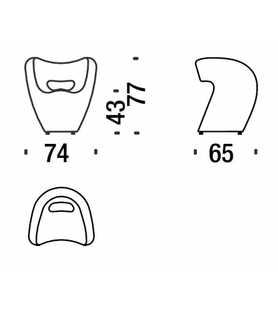 Victoria and Albert Poltroncina Moroso