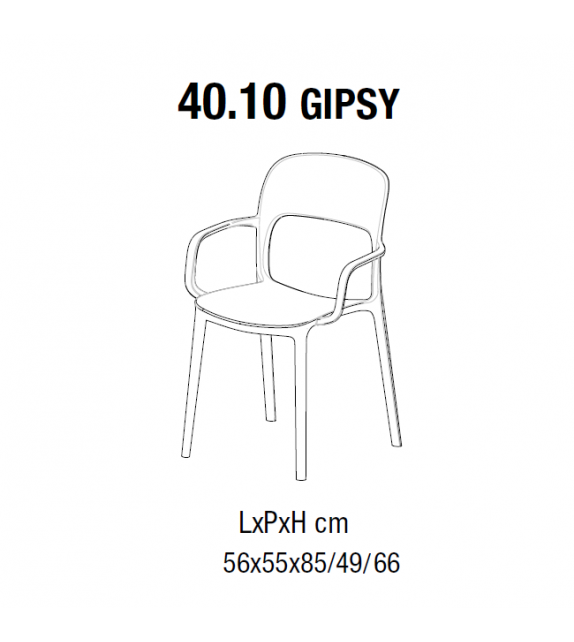 Gipsy Bontempi Sedia