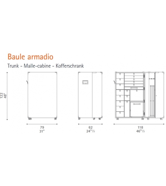 Oceano Poltrona Frau Baule Armario