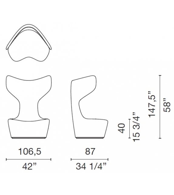 Drum Cappellini Armchair