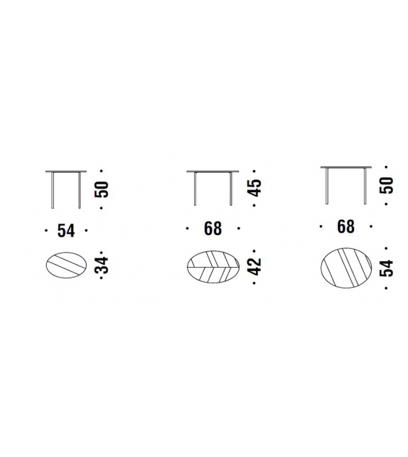 Fishbone Tavolino Rotondo Moroso