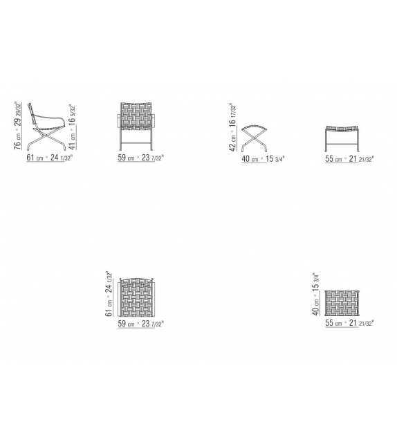 Carlotta Outdoor Sessel Flexform