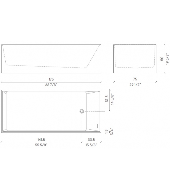 Brick Noorth Vasca da Bagno