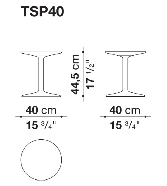 Ready for shipping - Spool B&B Italia Side Table