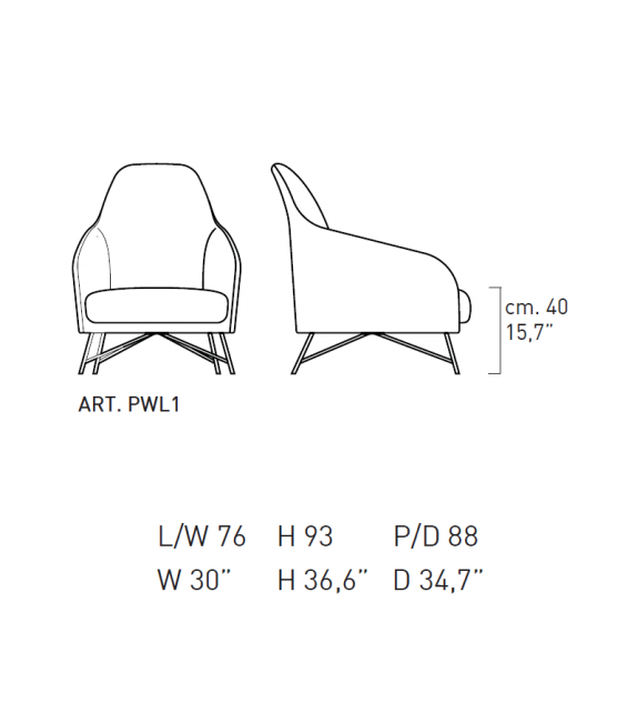 Wilma My Home Collection Sessel