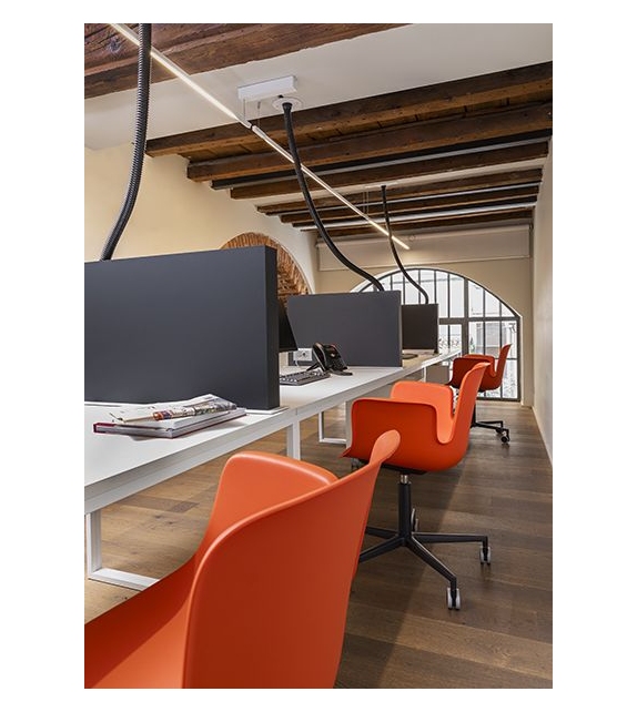 Juli Plastic Cappellini Poltroncina con Base 5 Razze