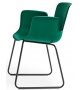 Juli Plastic Cappellini Small Armchair with Sled Base