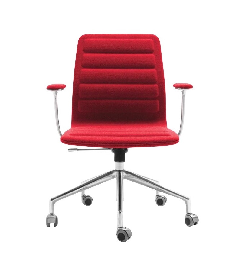 Lotus (Low) Chaise Sur Roues avec Accoudoirs Cappellini