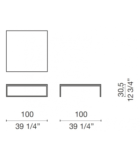 Fronzoni ‘64 Couchtisch Cappellini
