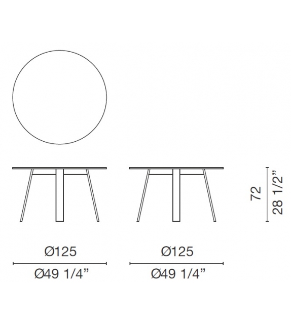 Bac Table Ronde Cappellini