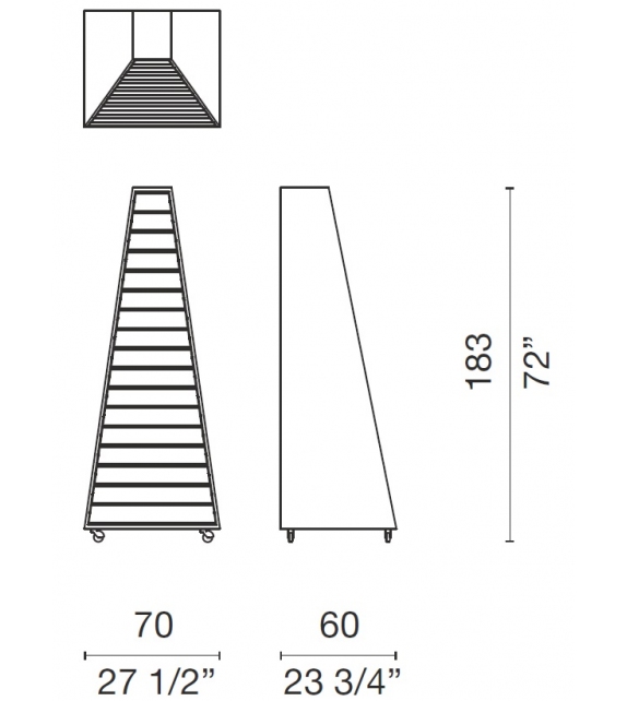 Pyramid Cajonera Cappellini
