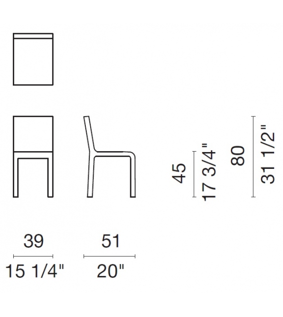 Rainbow Chair Cappellini Silla
