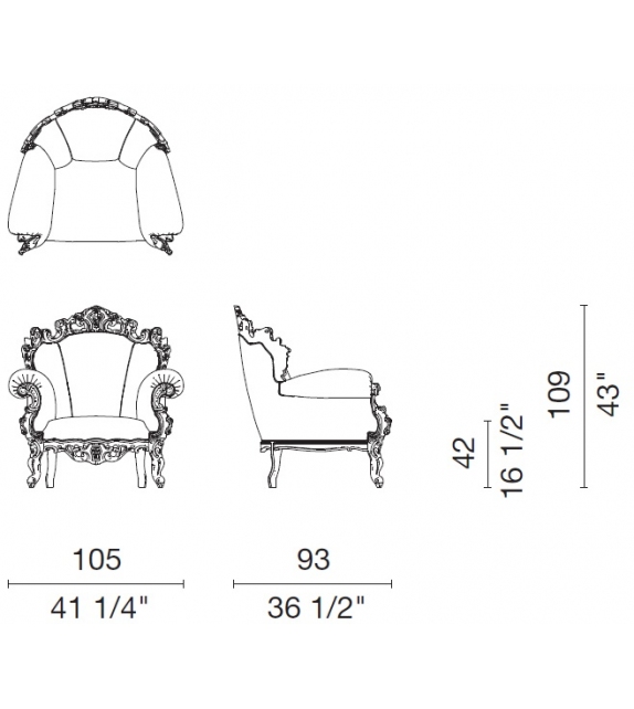 Proust Geometrica Poltrona Cappellini