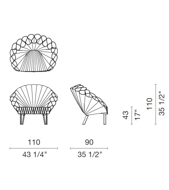 Peacock Cappellini Petit Fauteuil