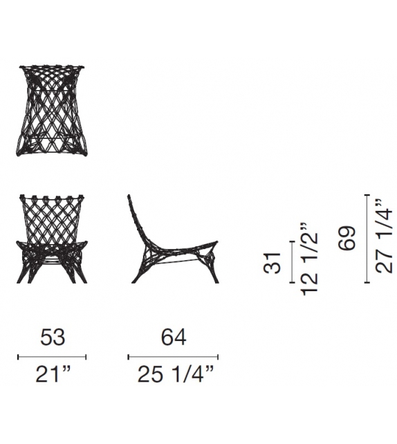 Knotted Chair Cappellini Poltroncina