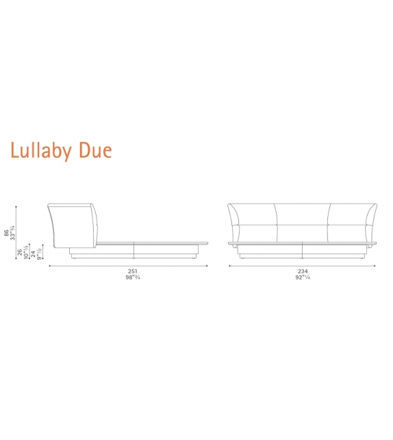 Lullaby Due Poltrona Frau Bed