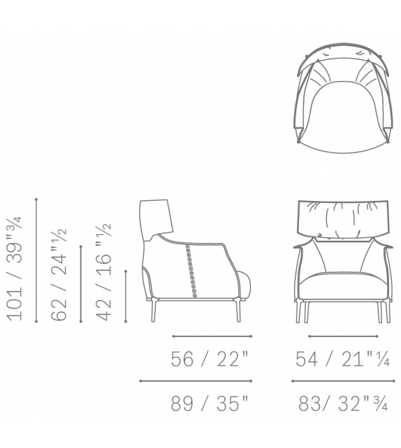 Archibald King Poltrona Frau Butaca
