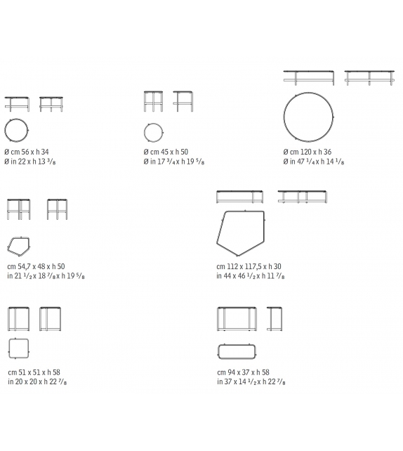 Skyline Giorgetti Table Basse