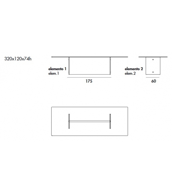 Regolo Double Base Sovet Tisch
