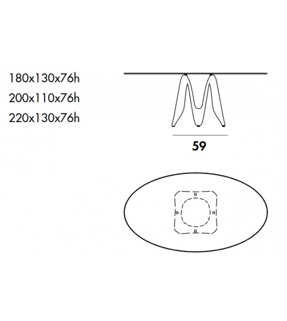Lambda Ellittico Sovet Tavolo