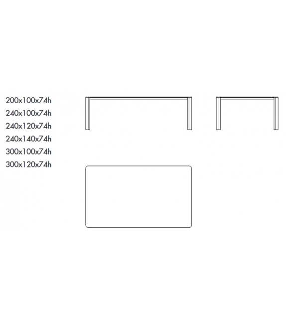 Kodo Sovet Table Rectangulaire