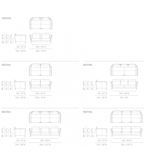 Poltrona Frau Bretagne Sofa