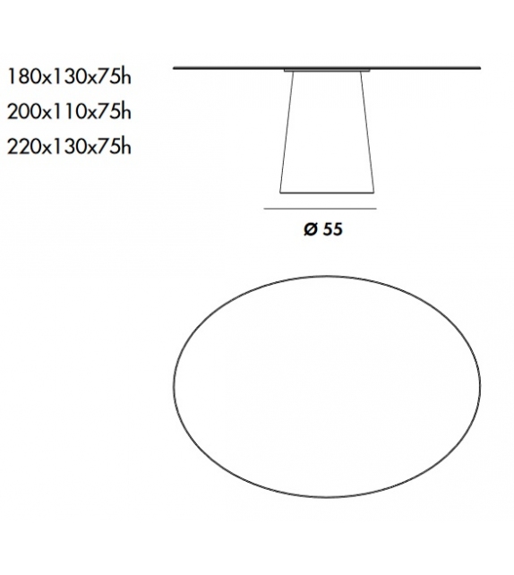 Totem Elliptique Table Sovet