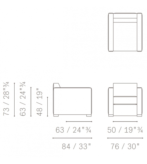 Linea A Poltrona Frau Fauteuil
