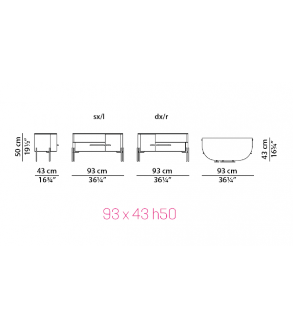 Plissé Baxter Sideboard