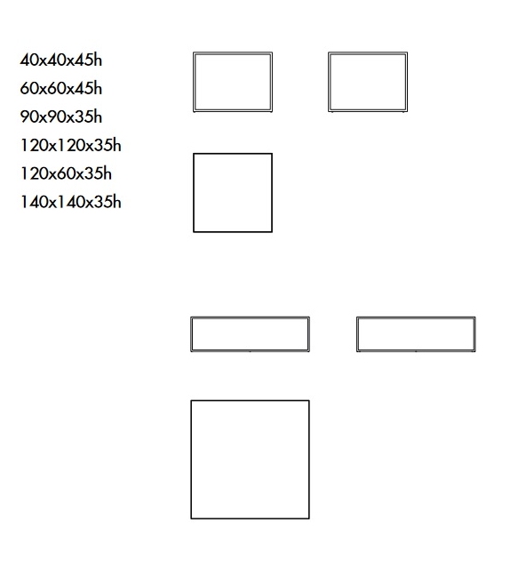 Quadro Sovet Couchtisch
